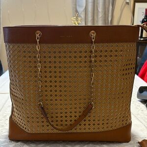 Anne Klein Tan and Brown Tote Bag